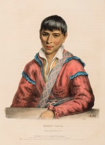 PADDY-CARR. CREEK INTERPRETER., az Észak-Amerika indián törzseinek története című könyvből. alkotó: Charles Bird King