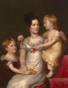 Sarah Weston Seaton gyermekeivel, Augustine-nal és Juliával alkotó: Charles Bird King