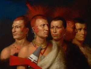 Young Omahaw, War Eagle, Little Missouri és Pawnees alkotó: Charles Bird King