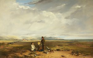 Táj sportolókkal és társaival, esetleg 1842 (olaj, vászon)