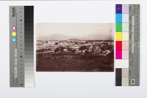 Orizaba-csúcs és település, 1900 körül (albumnyomat) alkotó: Charles Burlingame Waite