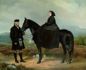 Viktória királynő (1819-1901) lóháton John Brownnal