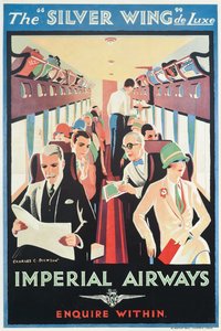 Imperial Airways reklámplakát (színes litográfia) alkotó: Charles C. Dickson