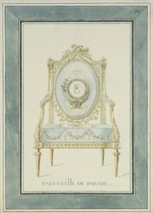 A Tsarszkoje Selóban található Katalin-palota trónterve, 1780-as évek alkotó: Charles Cameron