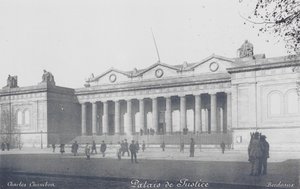 Bordeaux: Palais de Justice (fekete-fehér fotó) alkotó: Charles Chambon