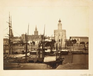 Katedrális, Torre del Oro és Guadalquivir folyó, Sevilla