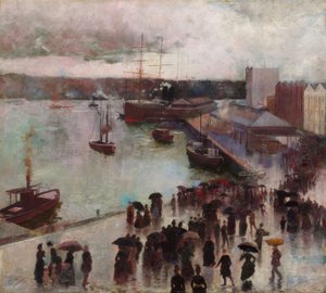 Az Orient indulása – Circular Quay alkotó: Charles Edward Conder