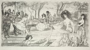 A Gitáros. alkotó: Charles Edward Conder