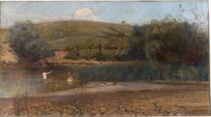 The Yarra, Heidelberg alkotó: Charles Edward Conder