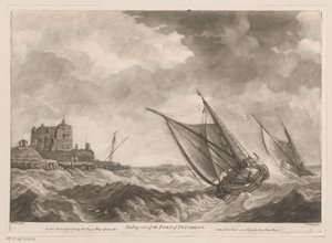 A vitorlások Vlissingen kikötőjéből indulnak Kihajózás Flushing kikötőjéből (cím az objektumon) alkotó: Charles Corbutt
