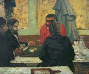 Kártyajátékosok, 1883 (olaj a kártyán)