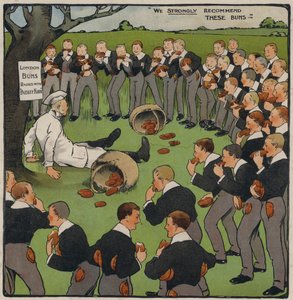 Londoni zsemle (színes litho)