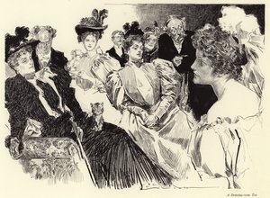 Egy szalon tea alkotó: Charles Dana Gibson
