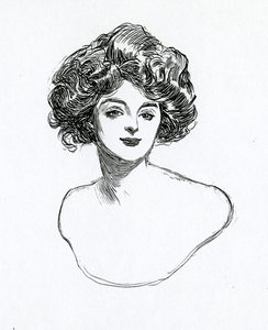 Egy Gibson-lány, 1902 körül alkotó: Charles Dana Gibson