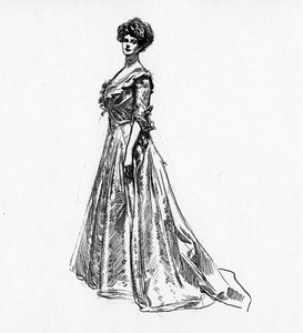 Egy Gibson-lány, 1902 körül alkotó: Charles Dana Gibson
