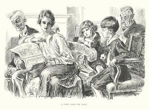 Történet a frontról (litográfia) alkotó: Charles Dana Gibson