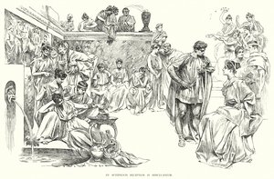 Délutáni fogadás Herculaneumban (litho) alkotó: Charles Dana Gibson