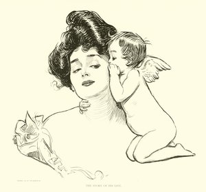 Illusztráció: A társadalmi létra alkotó: Charles Dana Gibson