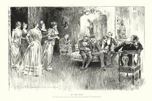 Szökőévben (litográfia) alkotó: Charles Dana Gibson
