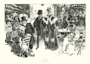 Párizsban (litográfia) alkotó: Charles Dana Gibson