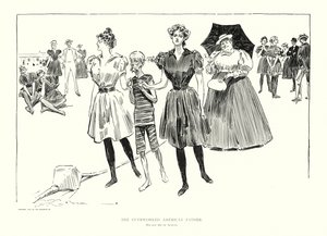 A túlhajszolt amerikai apa (litográfia) alkotó: Charles Dana Gibson
