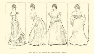 A lány, aki kicsi derekat akart (litho) alkotó: Charles Dana Gibson