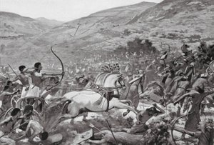 I. Sety Szíriában, XIX. dinasztia (litográfia) alkotó: Charles Daniel Ward