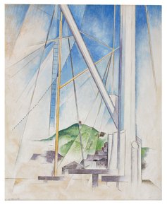 A kék kulcsában, 1919 körül (tempera és ceruza a fedélzeten) alkotó: Charles Demuth