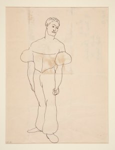 Zsonglőr, vagy jelmezes férfi alkotó: Charles Demuth