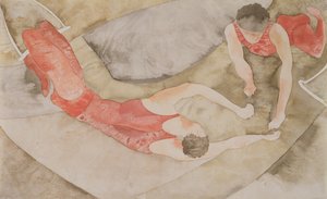 Two Trapeze Performers Red, 1916 (wc papíron) alkotó: Charles Demuth