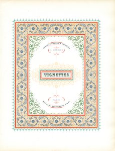 Csodálatos címlap a matricákhoz (nyomtatás) alkotó: Charles Derriey