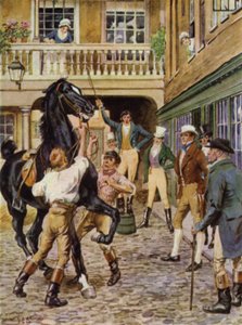 Illusztráció: Az amatőr úriember, Jeffery Farnol (színes litho)