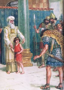 „God Save the King”, illusztráció a „Biblián keresztül” 1928-ban megjelent (színes litó) alkotó: Charles Edmund Brock