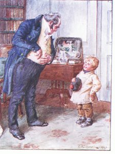 Milyen a hajlamai a hat pennyre, illusztráció Dr. Marigold receptjéből, 1910 alkotó: Charles Edmund Brock