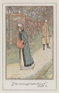 Illusztráció Emmához, Jane Austen (színes litó) alkotó: Charles Edmund Brock