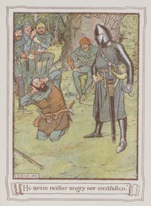 Illusztráció Ivanhoe-hoz, Sir Walter Scott (színes litó) alkotó: Charles Edmund Brock