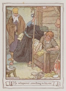 Illusztráció Ivanhoe-hoz, Sir Walter Scott (színes litó) alkotó: Charles Edmund Brock