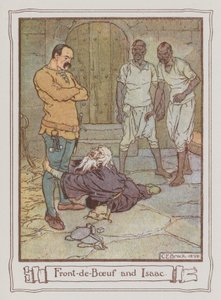 Illusztráció Ivanhoe-hoz, Sir Walter Scott (színes litó) alkotó: Charles Edmund Brock