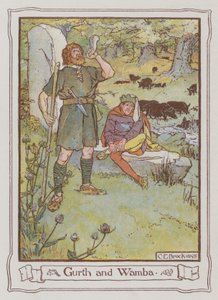 Sir Walter Scott illusztrációja az Ivanhoe-hoz alkotó: Charles Edmund Brock