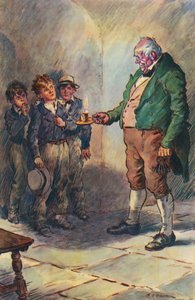 Illusztráció Tom Brown iskolai napjaihoz, Thomas Hughes alkotó: Charles Edmund Brock