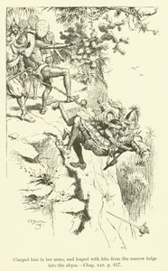 Illusztráció a Westward Ho! szerző: Charles Kingsley (metszet) alkotó: Charles Edmund Brock