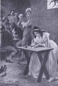 Madame Roland ír a lányának, a My Magazine-ból, 1922 (litho) alkotó: Charles Edmund Brock