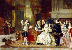 Sir Walter Raleigh és Erzsébet királynő, 1875
