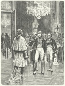 Napóleon fogadja Ercole Consalvi bíborost a párizsi Tuileries-palotában