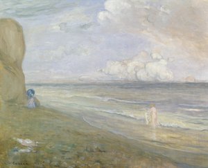 Cliffs, Dieppe alkotó: Charles Edward Conder