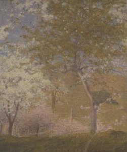 Gyümölcsösök a Szajnán Vetheuil közelében alkotó: Charles Edward Conder