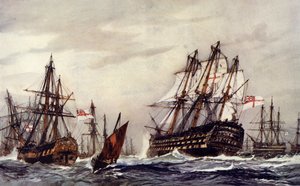 Bomba Ketches tisztelgés a Győzelem előtt, 1805. december