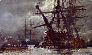 Kivágás a Hermionéből (Megtorlás), 1799 alkotó: Charles Edward Dixon