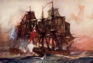 A pimasz Arethusa párviadala a francia Belle Poule-lal, 1778 júniusában