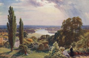 A Temze a Richmond Hillről (színes litográfia)